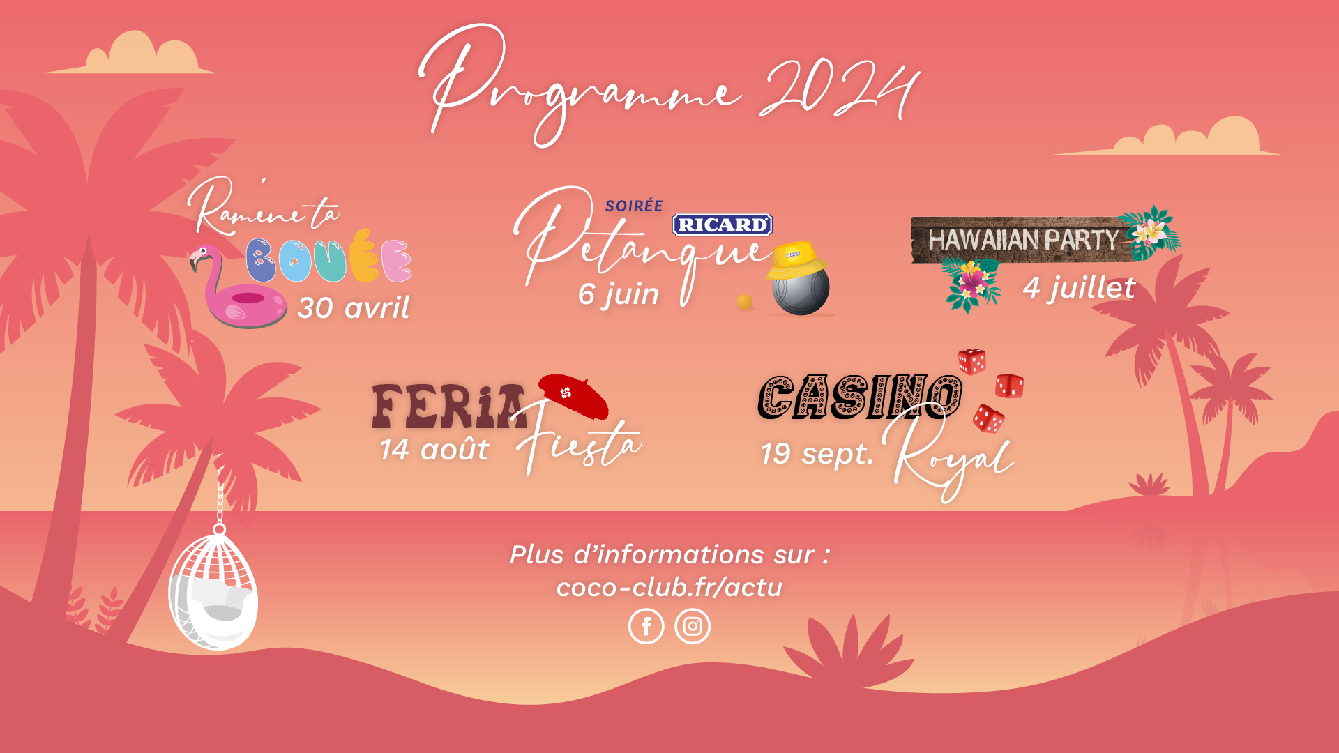 Programme estival soirées 2024